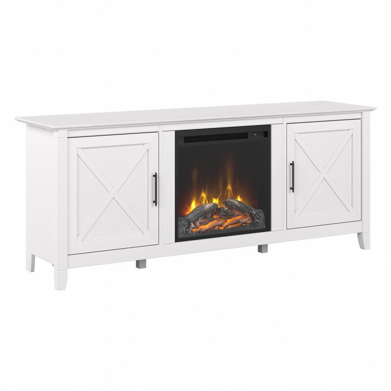 KWS063WT 60W TV Stand with Electric Fireplace Insert