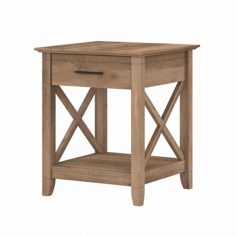 Furniture Key West End Table with Storage in Reclaimed in Pine by Bush