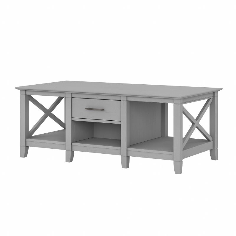 KWT148CG-03 Key West Coffee Table with Storage in Cape Cod Gray