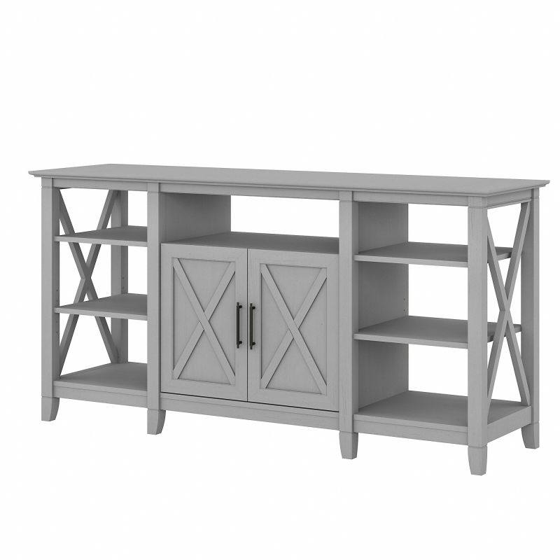 KWV160CG-03 Key West Tall TV Stand for 65 Inch TV in Cape Cod Gray