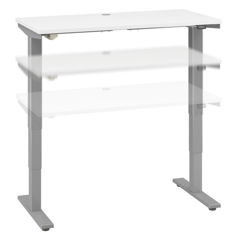 M4S4824WHSK 48W x 24D Electric Height Adjustable Standing Desk in White