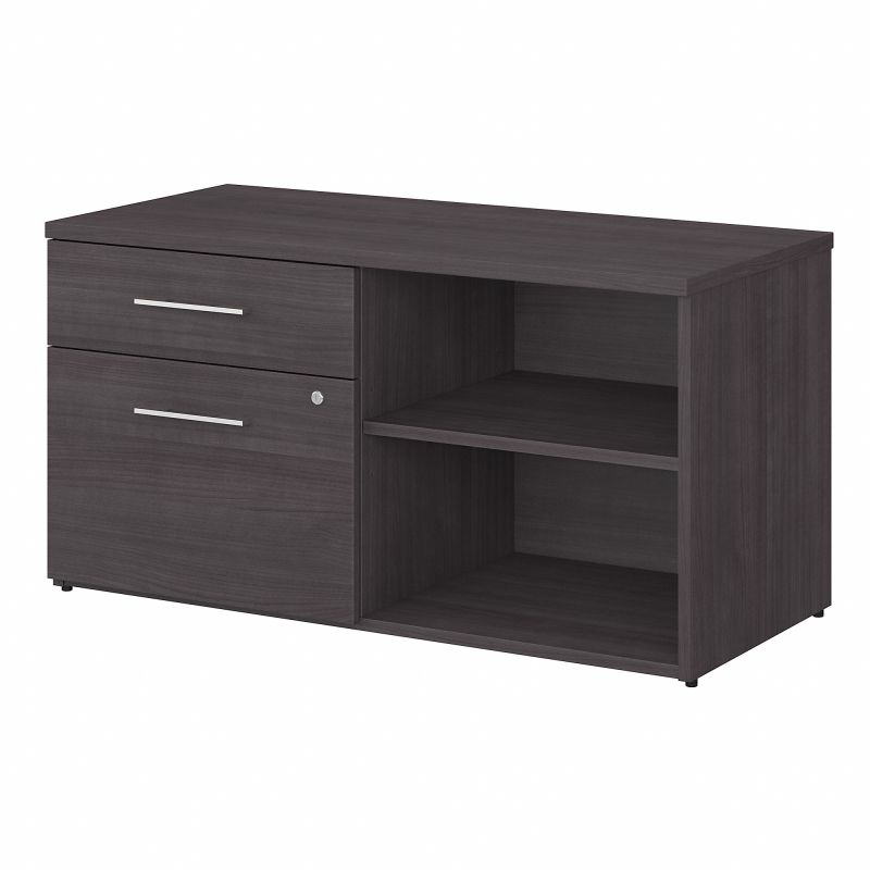 OFS145SG Office 500 Low Storage Cabinet with Drawers and Shelves in Storm Gray