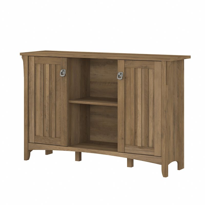 SAS147RCP-03 Bush Furniture Salinas Accent Storage Cabinet with Doors in Reclaimed Pine