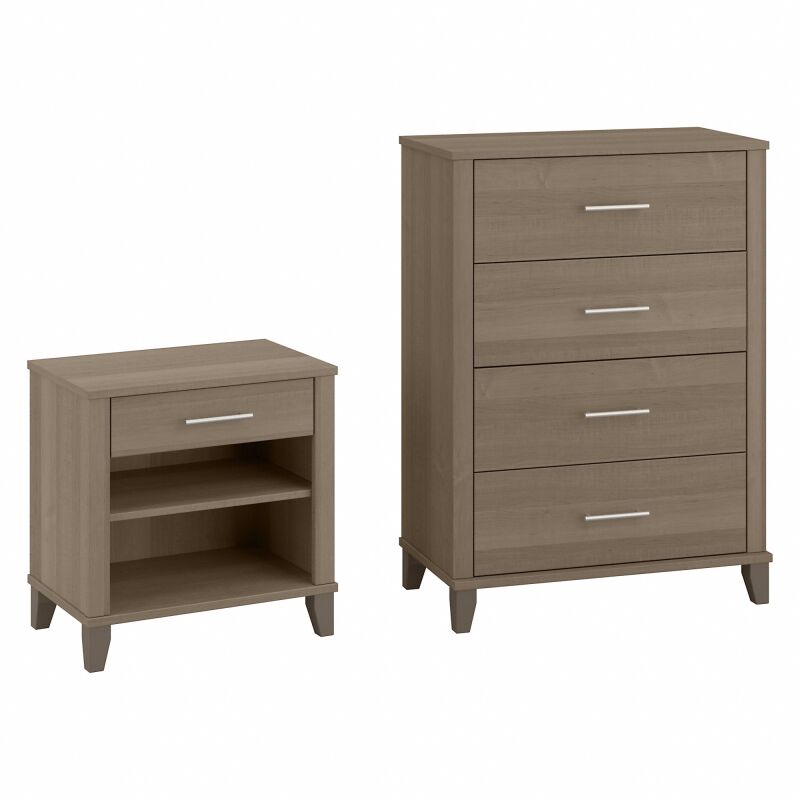 4 Drawer Chest and Nightstand
