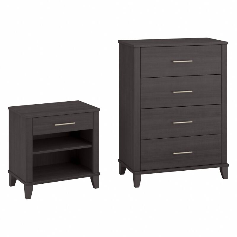 4 Drawer Chest and Nightstand
