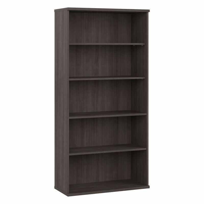 36W 5 Shelf Bookcase Storm Gray
