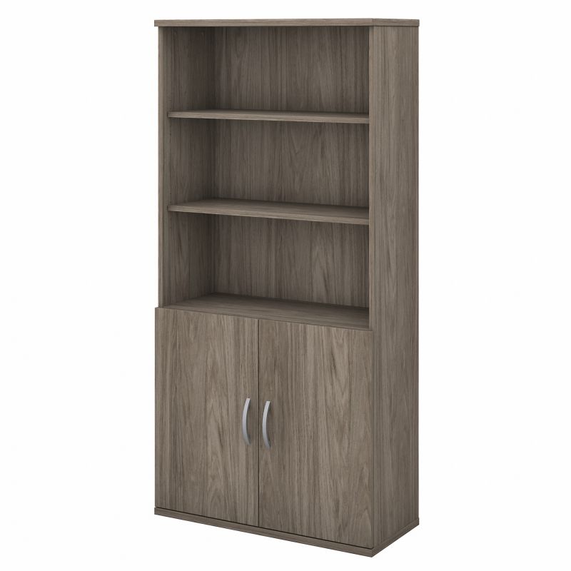 STC015MH 36W 5 Shelf Bookcase with Doors