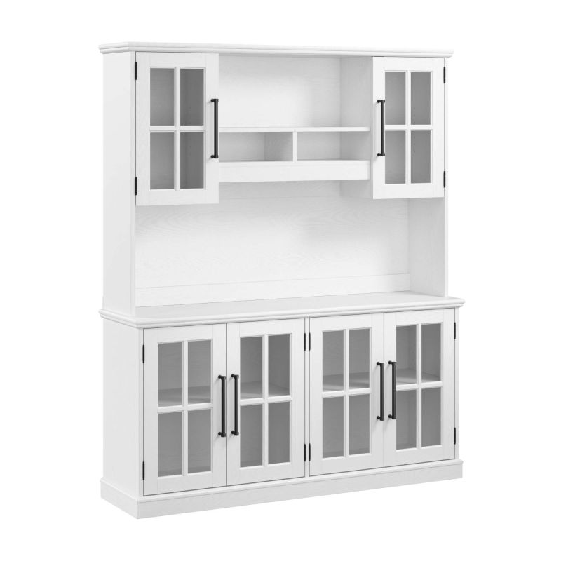WBK016WAS Westbrook 60W Sideboard with Hutch in Ash White