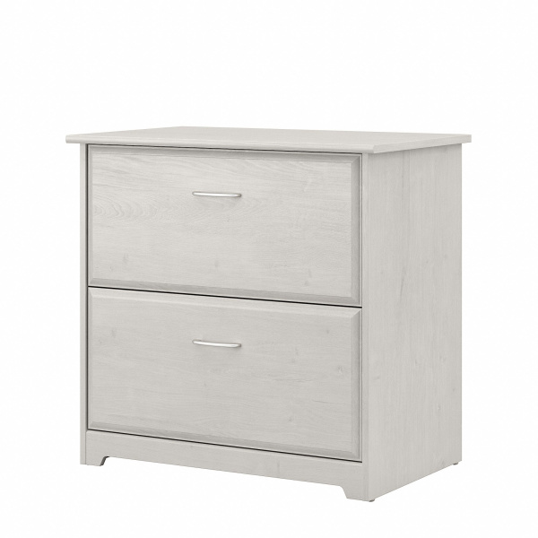 WC31180-03 Bush Furniture Cabot 2 Drawer Lateral File Cabinet in Linen White Oak