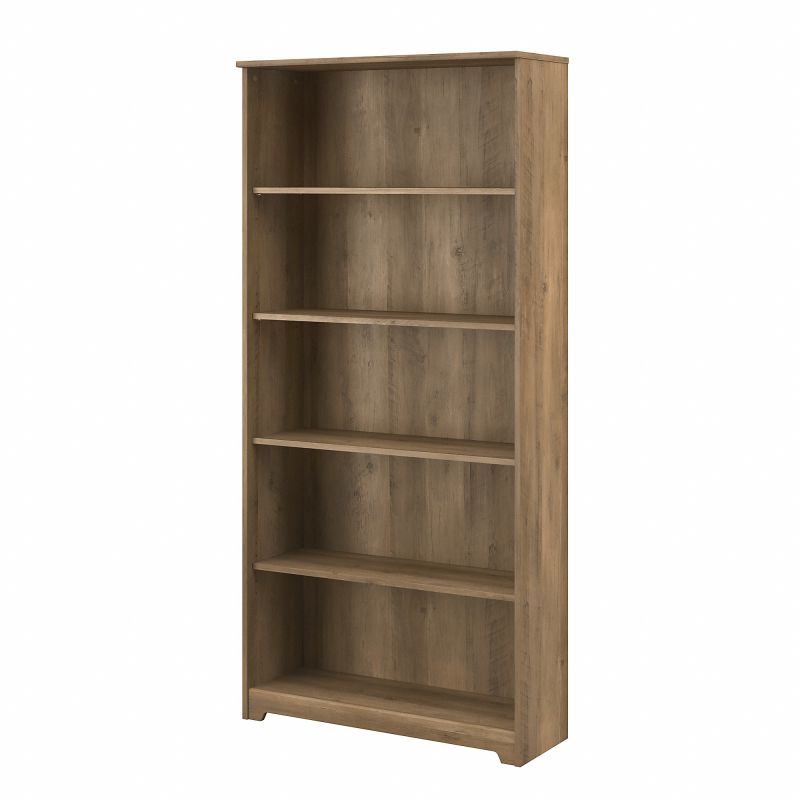 WC31566-03 Bush Furniture Cabot Tall 5 Shelf Bookcase in Reclaimed Pine