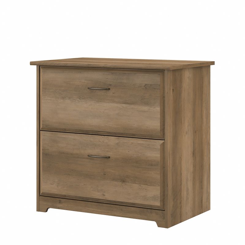 WC31580 Bush Furniture Cabot 2 Drawer Lateral File Cabinet in Reclaimed Pine