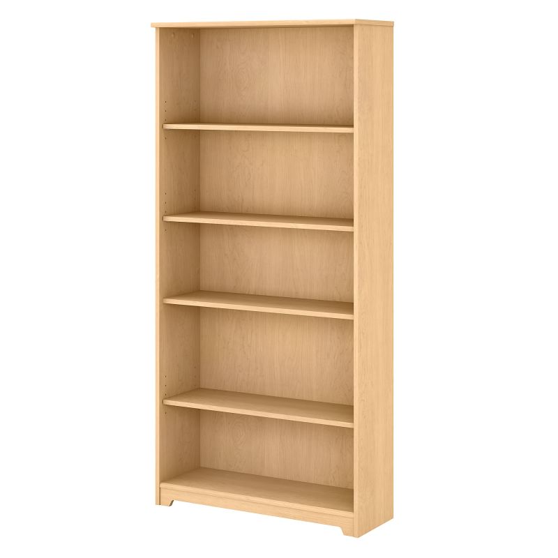 WC31666 5 Shelf Bookcase in Natural Maple