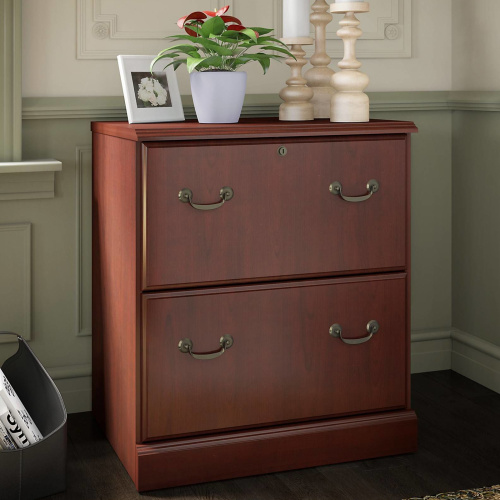WC65554-03 2 Drawer Lateral File in Harvest Cherry