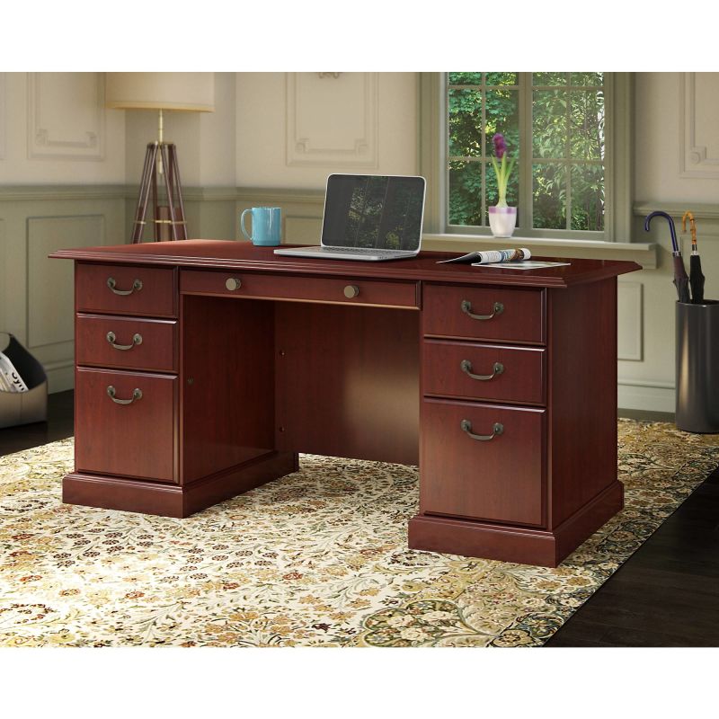 WC65566-03K Manager's Desk in Harvest Cherry