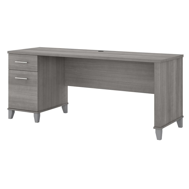 WC81272 72W Office Desk with Drawers in Platinum Gray