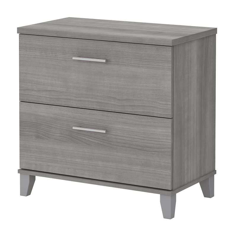 WC81280 2 Drawer Lateral File Cabinet in Platinum Gray