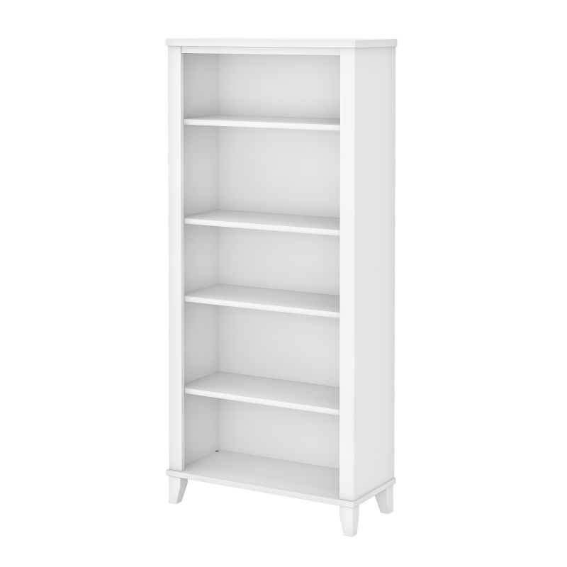 5 Shelf Bookcase in White