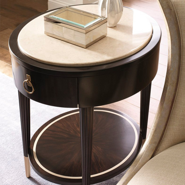 B091-330 Caracole Everly Round Side Table