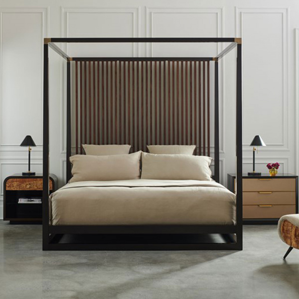 CLA-020-121 Caracole Pinstripe King Bed