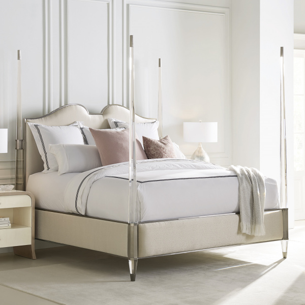 CLA-417-121 Caracole The Post Is Clear King Bed