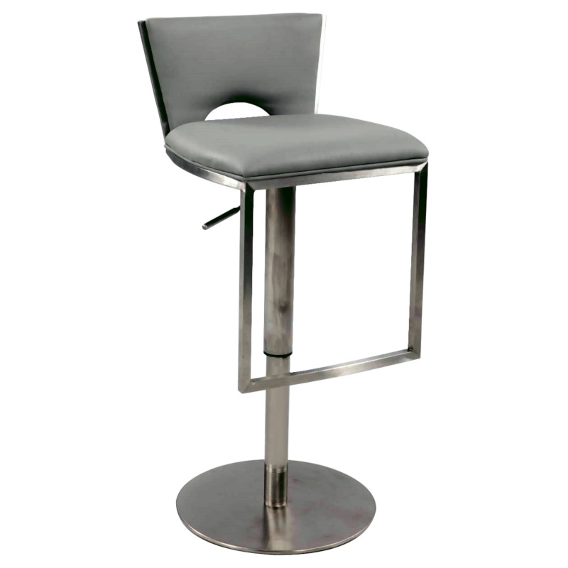 0516-AS Low Back Upholstered Pneumatic-Adjustable Stool