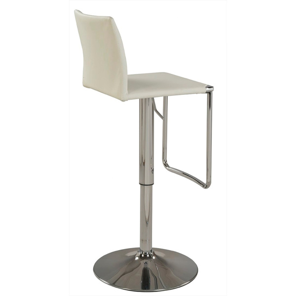 0801 As Wht Chintaly Low Back Pneumatic Adjustable Swivel Stool 3