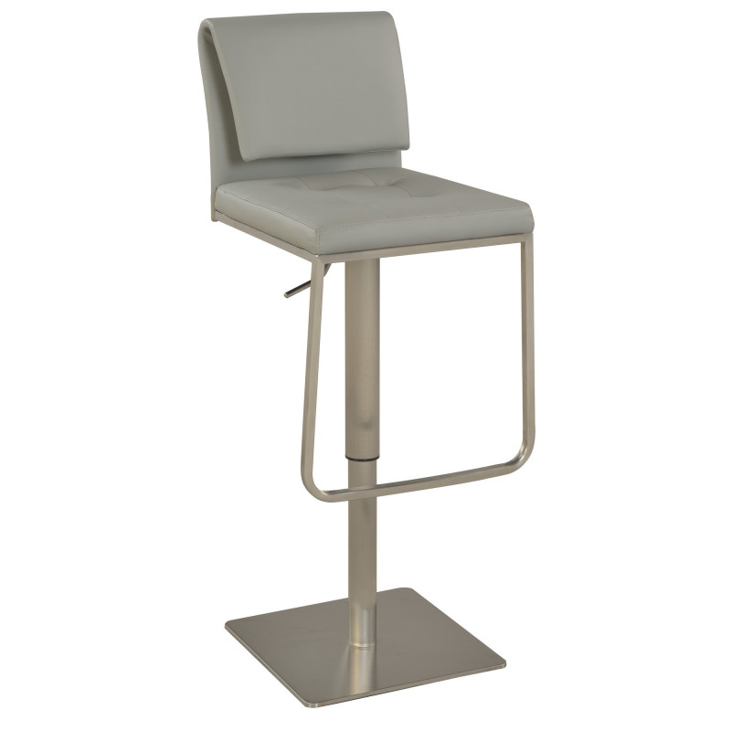 0893-AS-GRY Gray Contemporary Pneumatic-Adjustable Stool