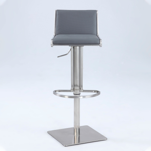 0896 As Gry Slanted Backrest Contemporary Pneumatic Adjustable Stool 4