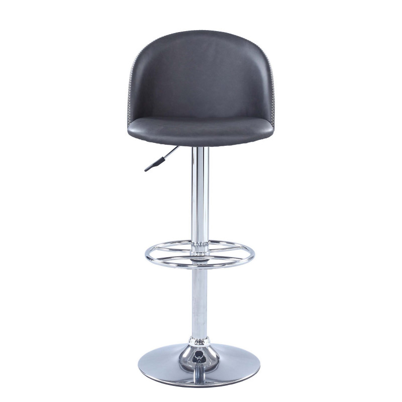 1313 As Gry Rounded Back Pneumatic Adjustable Stool 4