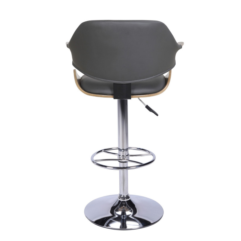 1320 As Gry Curved Back Pneumatic Adjustable Stool 5