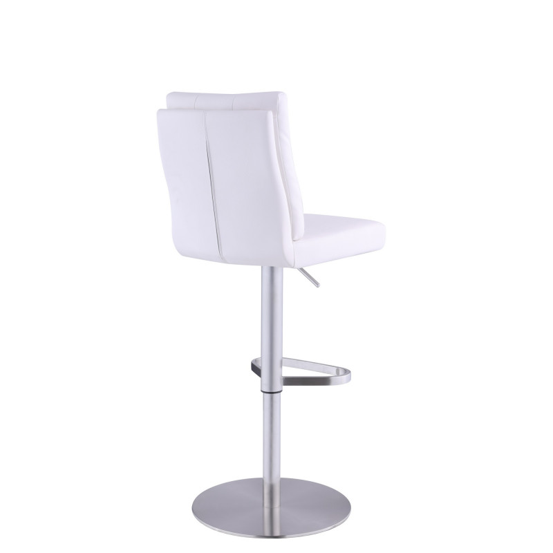 1716 As Wht Tufted Back Pneumatic Adjustable Stool 3
