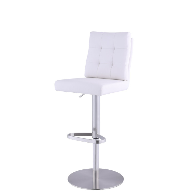 1716 As Wht Tufted Back Pneumatic Adjustable Stool 5