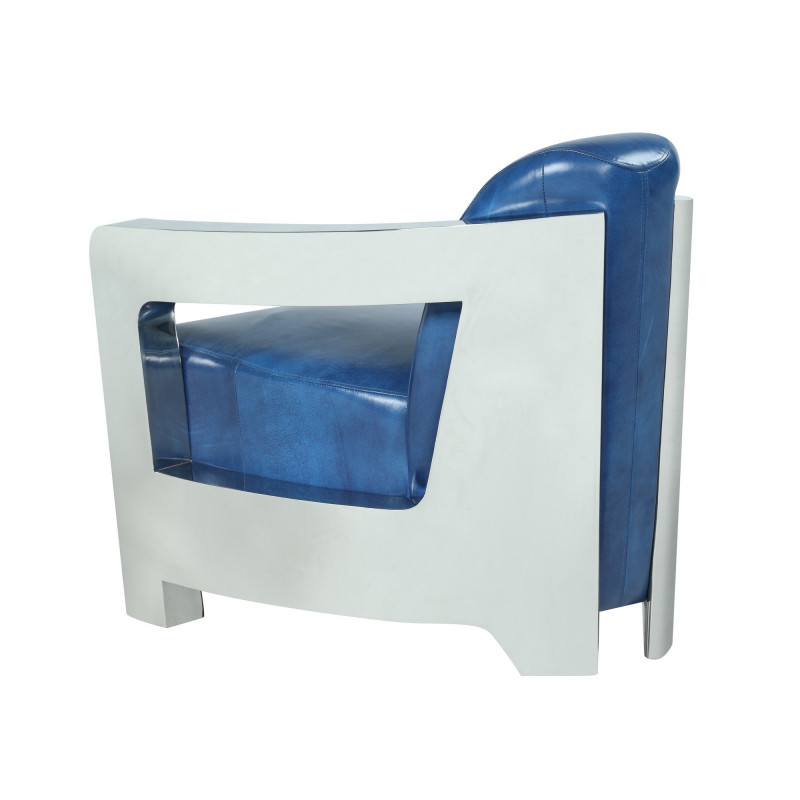 2099 Acc Blu Contemporary Accent Chair 3