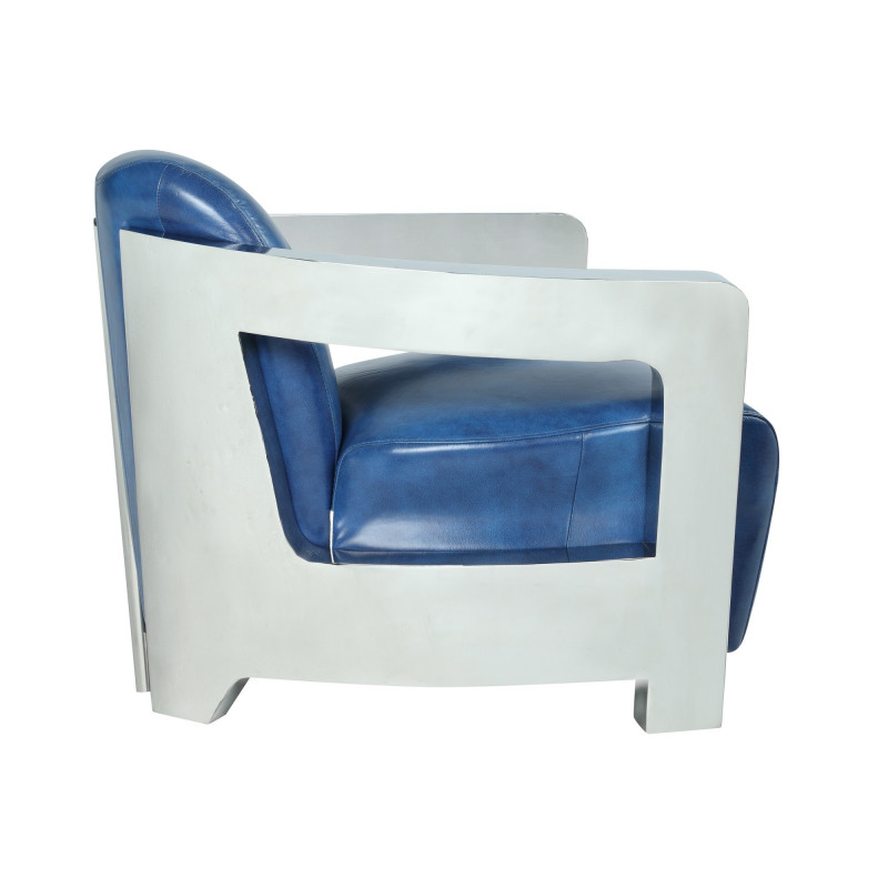 2099 Acc Blu Contemporary Accent Chair 5