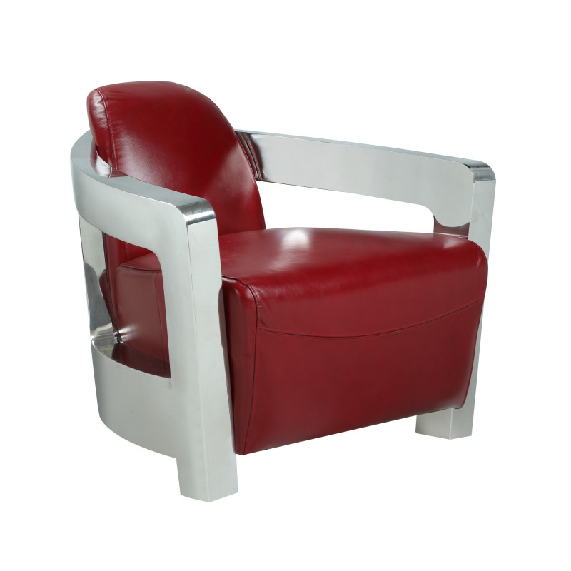 2099-ACC-RED Contemporary Accent Chair
