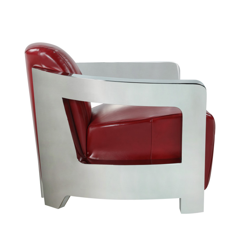 2099 Acc Red Contemporary Accent Chair 5