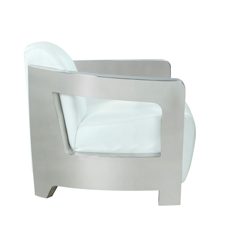 2099 Acc Wht Contemporary Accent Chair 4
