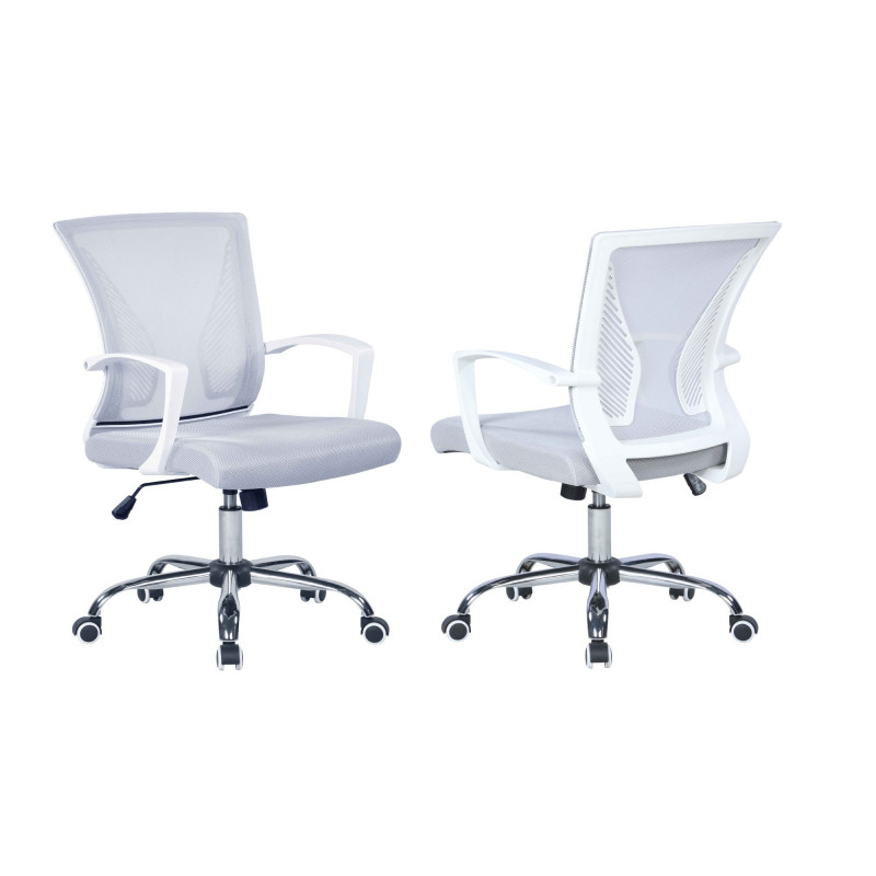 4005 Cch Gry Contemporary Pneumatic Adjustable Height Computer Chair 2