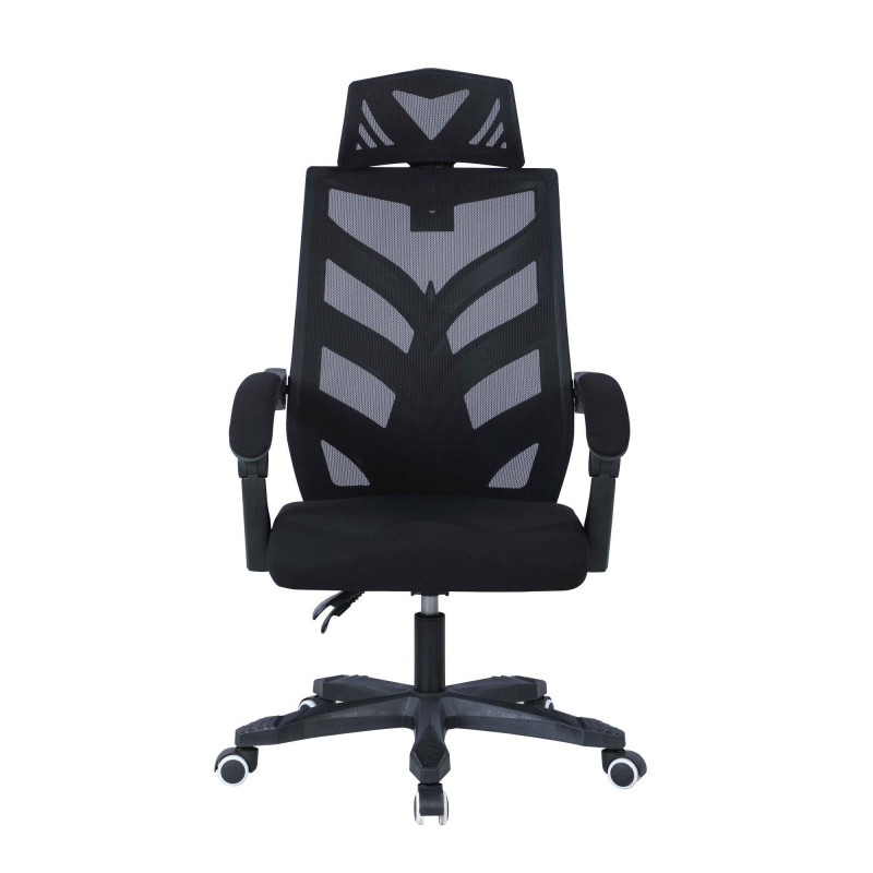 4009 Cch Blk Reclining Computer Chair Headrest Padded Arms 5