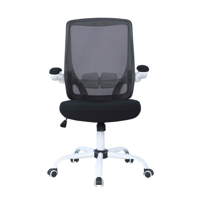 4019 Cch Blk Modern Height Adjustable Computer Chair Padded Arms 5