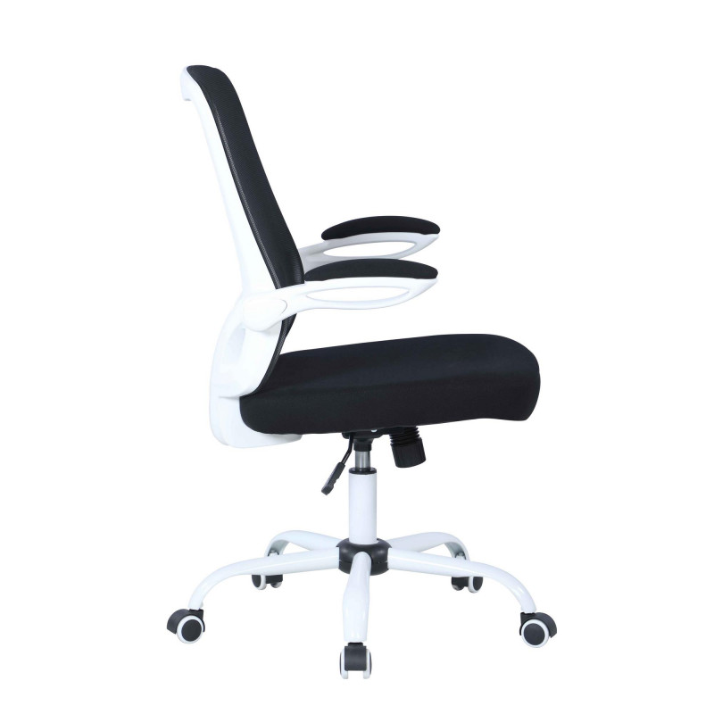 4019 Cch Blk Modern Height Adjustable Computer Chair Padded Arms 6