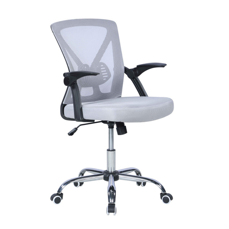 4023 Cch Gry Contemporary Ergonomic Computer Chair Adjustable Arms 4