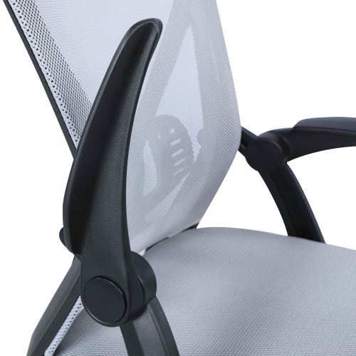 4023 Cch Gry Contemporary Ergonomic Computer Chair Adjustable Arms 9