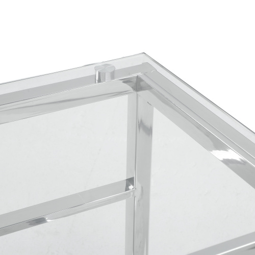 5073 Ct 39 Square Glass Top Ladder Style Frame 4