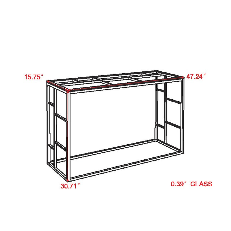 5073 St 15 X 47 Glass Top Ladder Style Frame 99