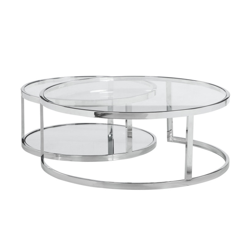 5509 Ct Nst Contemporary 2 In 1 Nesting Cocktail Table Set 4