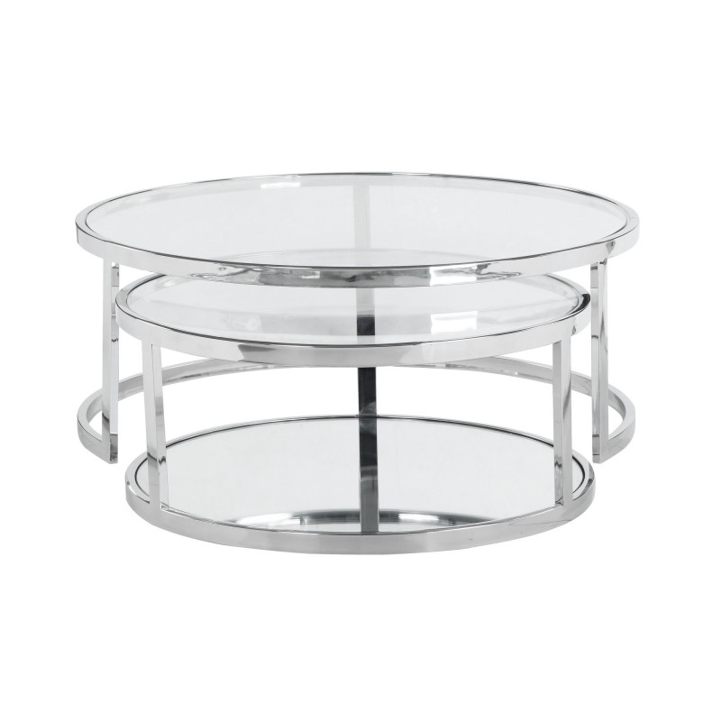 5509 Ct Nst Contemporary 2 In 1 Nesting Cocktail Table Set 5