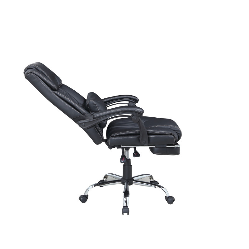 7200 Cch Blk Modern Ergonomic Computer Chair Extendable Footrest 3