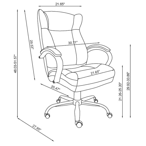 7275 Cch Gry Modern Ergonomic Computer Chair 99