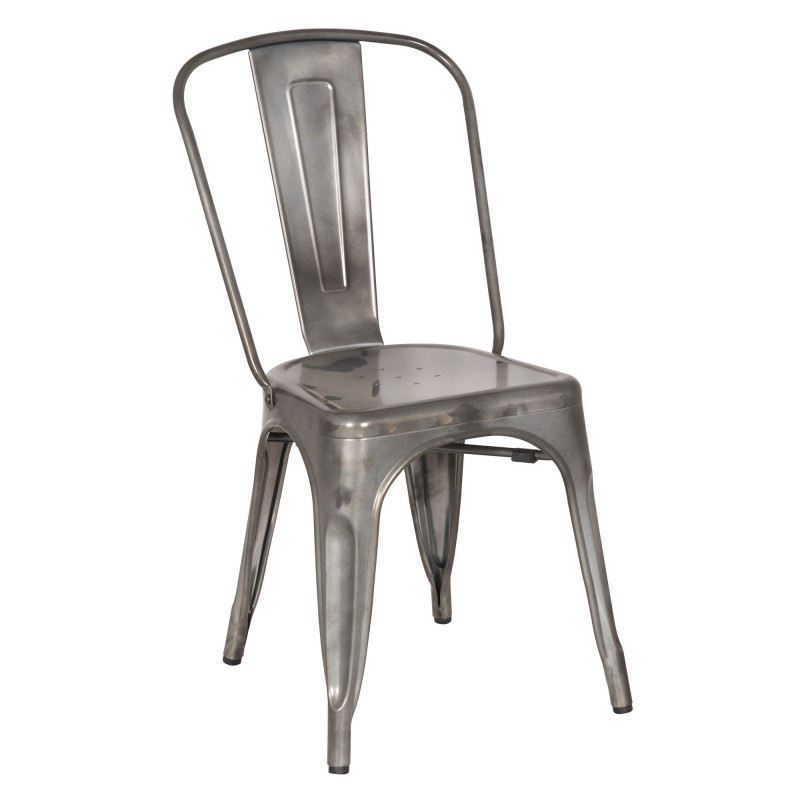 8022 Sc Gun Galvanized Steel Side Chair 1
